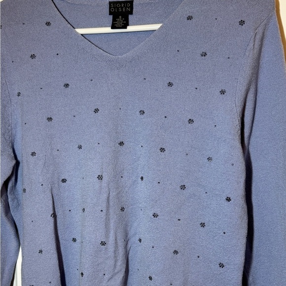Sigrid Olsen Periwinkle Knit Top - Picture 3 of 8